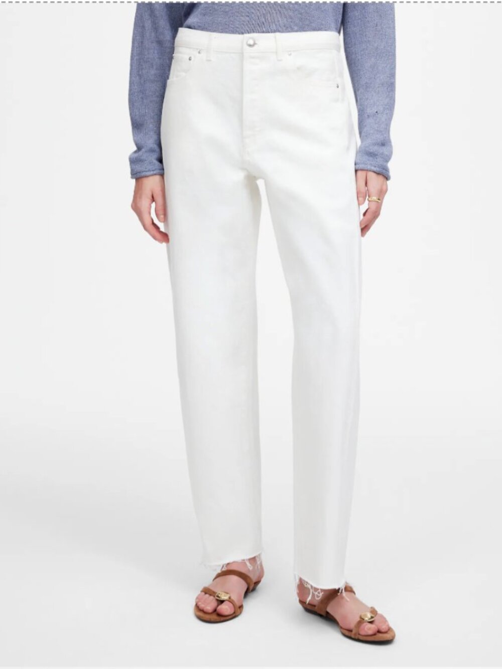 NWT Madewell Pieced Barrel Leg Jeans